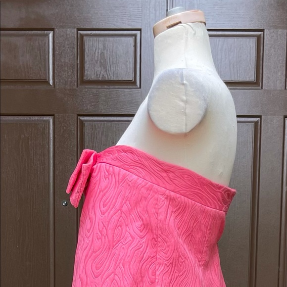Milly pink strapless mini dress - Picture 3 of 6